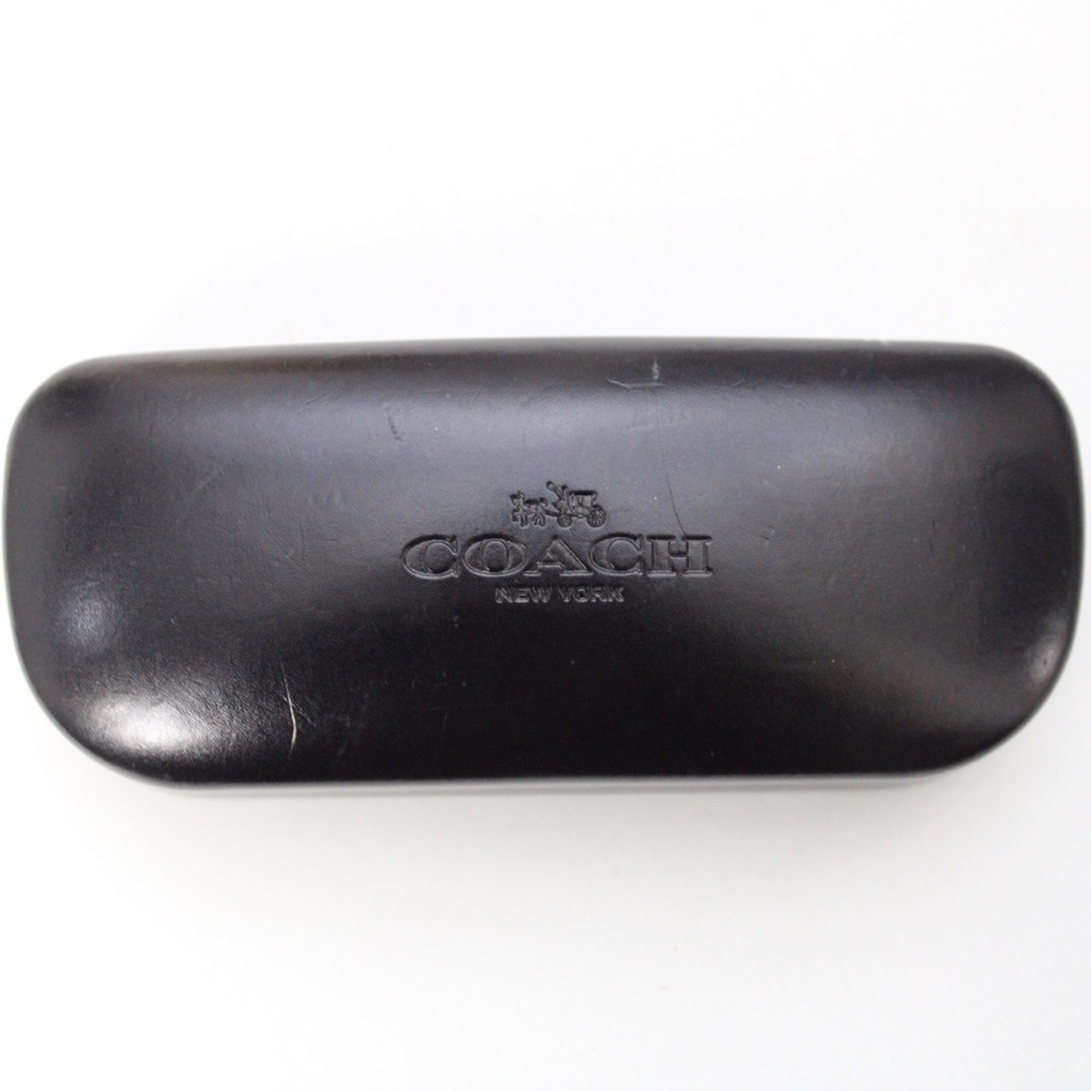 Coach Black Leather Glasses Hardshell Case